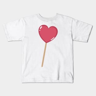 Heart shaped lollipop Kids T-Shirt